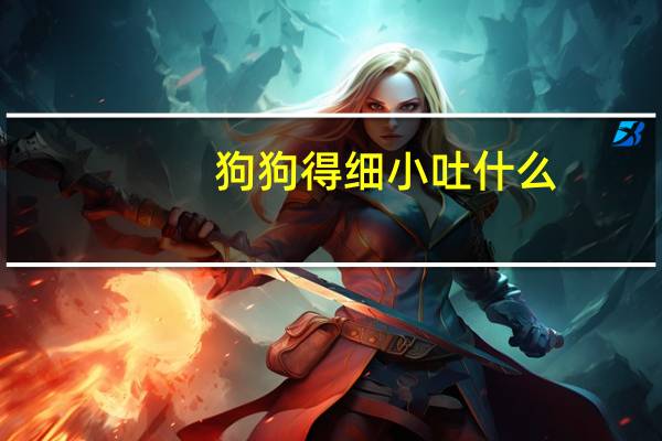 狗狗得细小吐什么