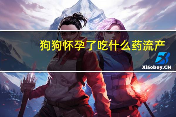 狗狗怀孕了吃什么药流产
