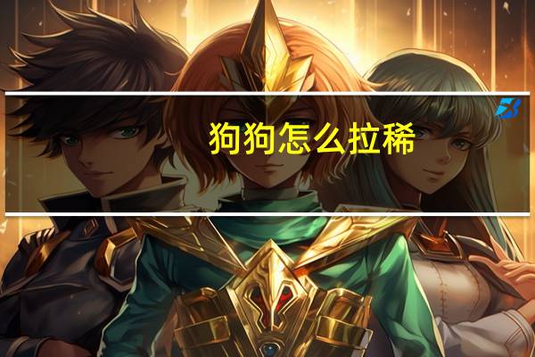 狗狗怎么拉稀