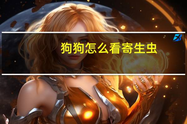 狗狗怎么看寄生虫