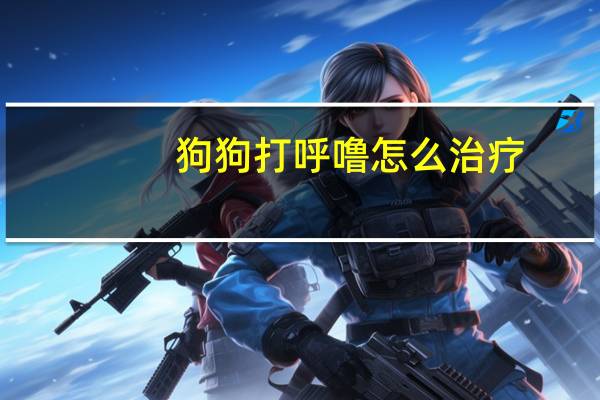 狗狗打呼噜怎么治疗