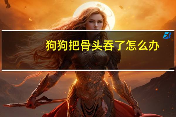 狗狗把骨头吞了怎么办