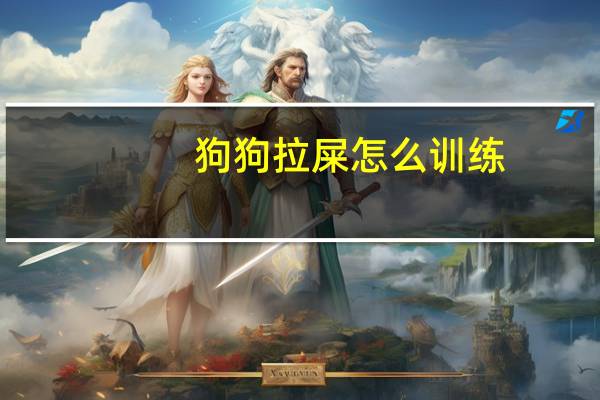 狗狗拉屎怎么训练