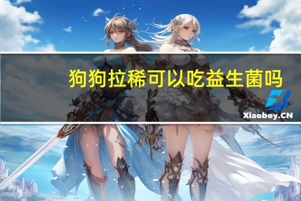 狗狗拉稀可以吃益生菌吗