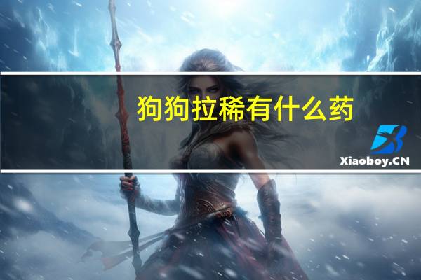 狗狗拉稀有什么药