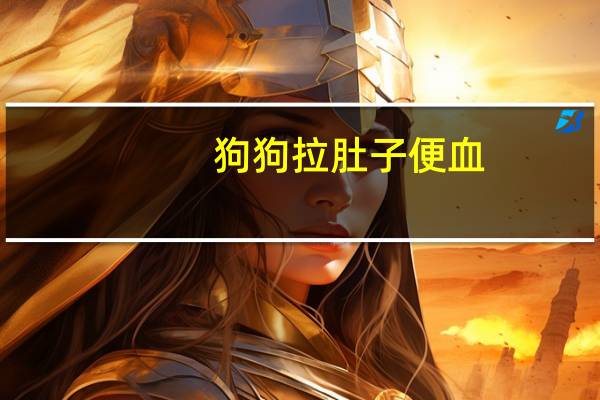 狗狗拉肚子便血