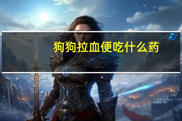 狗狗拉血便吃什么药