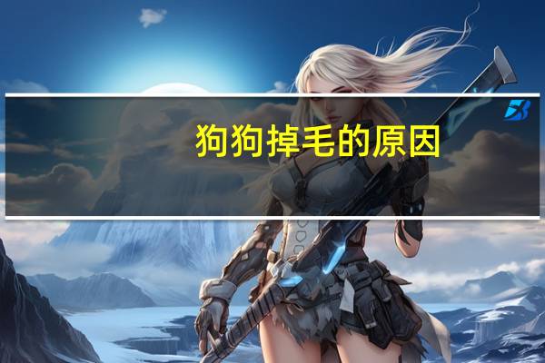 狗狗掉毛的原因