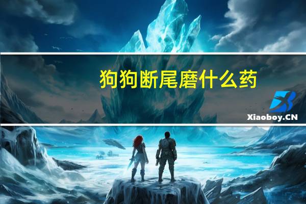 狗狗断尾磨什么药