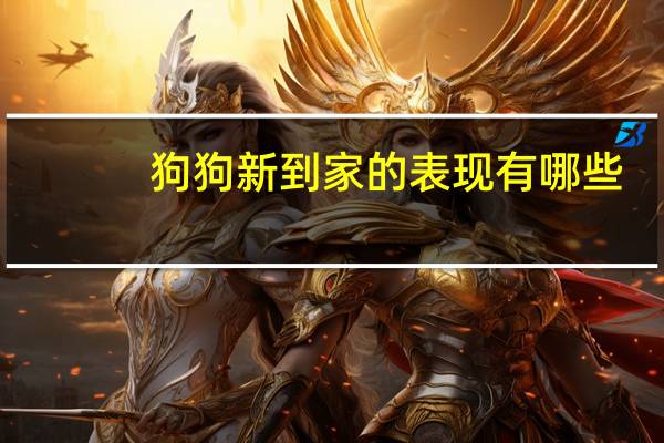 狗狗新到家的表现有哪些
