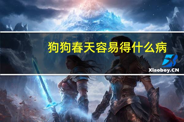 狗狗春天容易得什么病