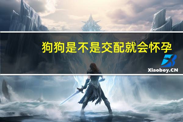 狗狗是不是交配就会怀孕
