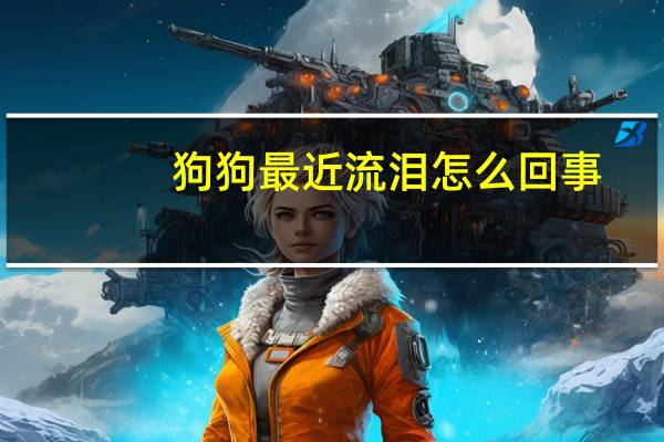 狗狗最近流泪怎么回事