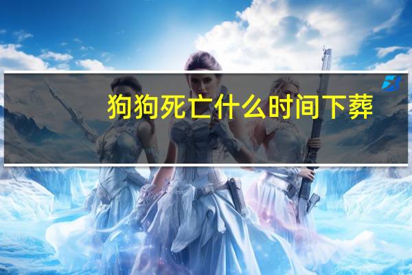 狗狗死亡什么时间下葬