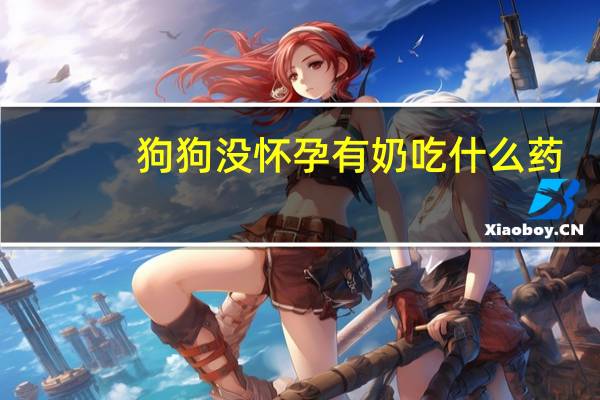 狗狗没怀孕有奶吃什么药