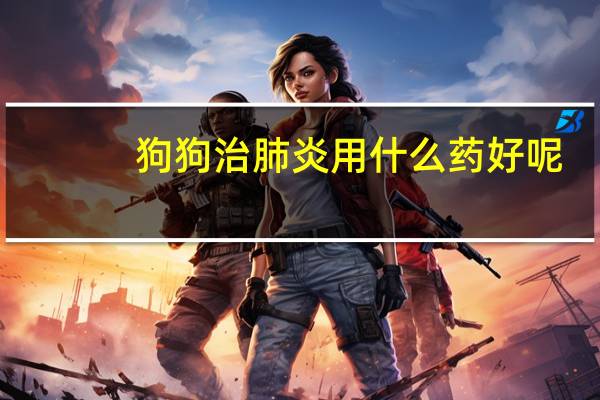 狗狗治肺炎用什么药好呢