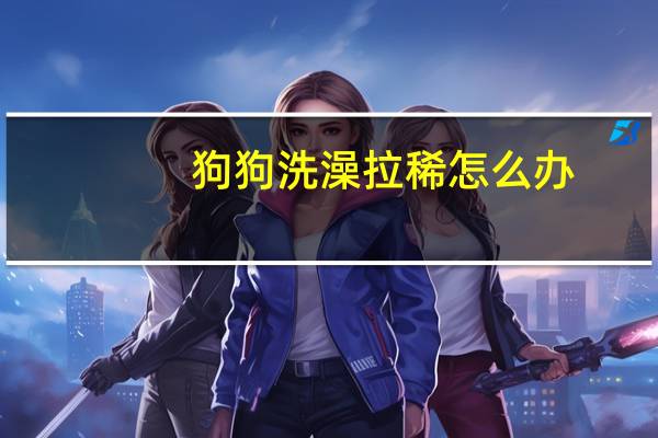 狗狗洗澡拉稀怎么办