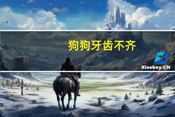 狗狗牙齿不齐