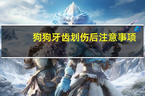 狗狗牙齿划伤后注意事项