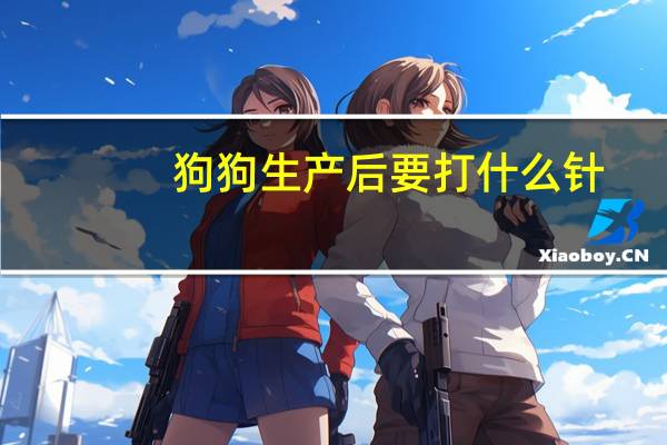 狗狗生产后要打什么针