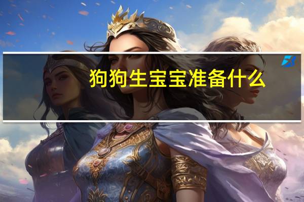 狗狗生宝宝准备什么