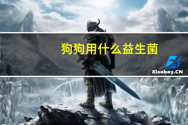 狗狗用什么益生菌