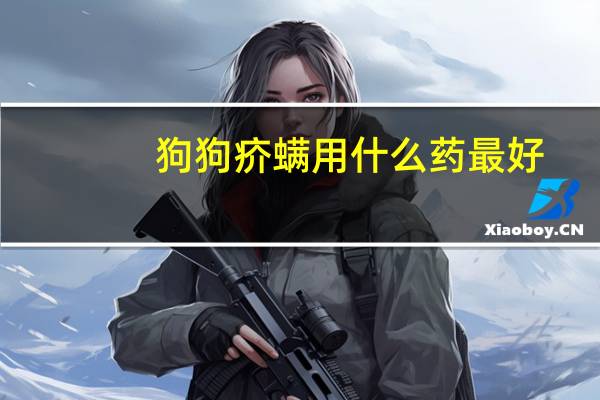狗狗疥螨用什么药最好