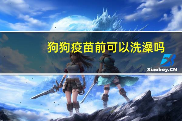 狗狗疫苗前可以洗澡吗