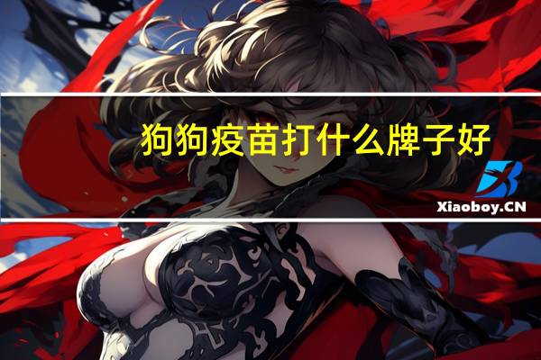 狗狗疫苗打什么牌子好