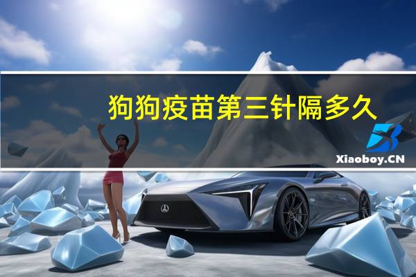 狗狗疫苗第三针隔多久