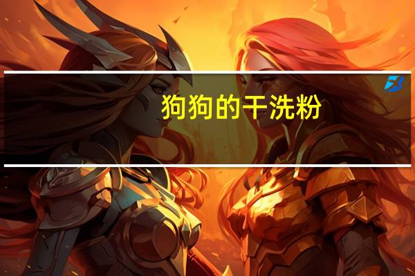 狗狗的干洗粉