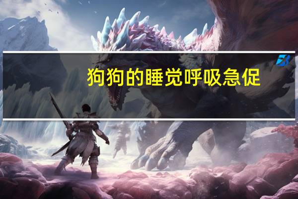 狗狗的睡觉呼吸急促