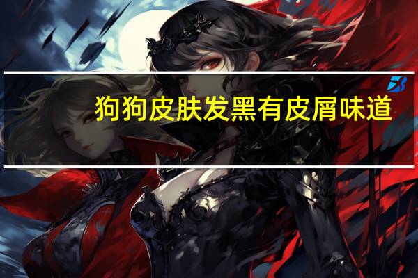 狗狗皮肤发黑有皮屑味道