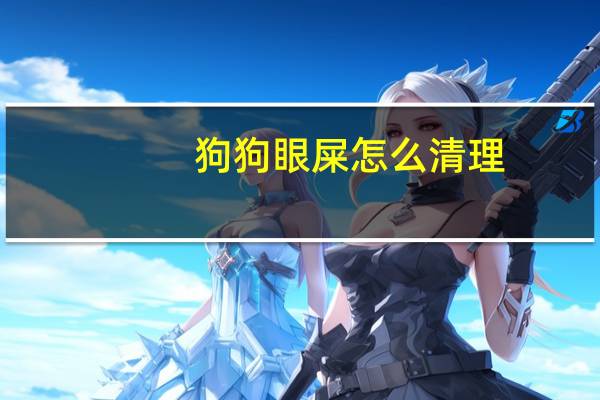 狗狗眼屎怎么清理