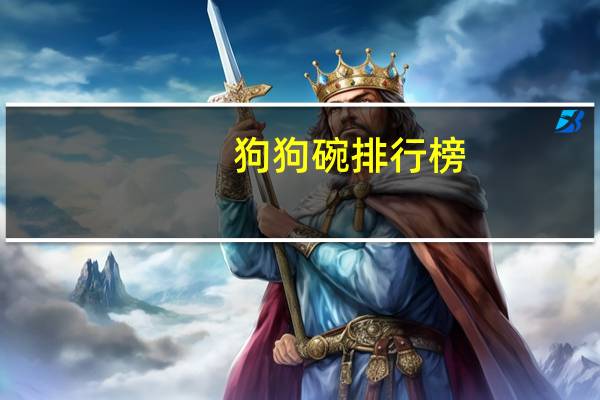 狗狗碗排行榜
