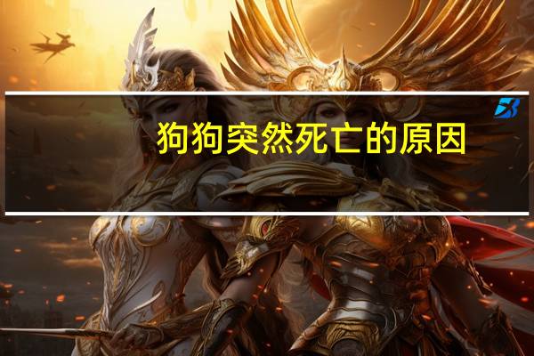 狗狗突然死亡的原因