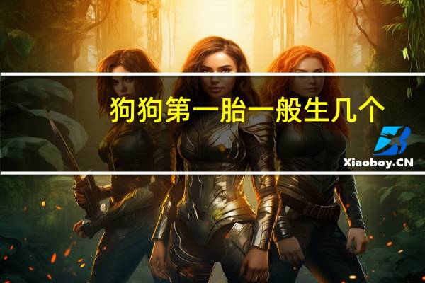 狗狗第一胎一般生几个