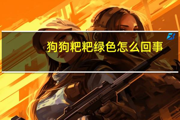 狗狗粑粑绿色怎么回事