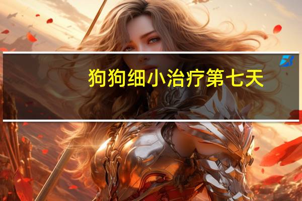 狗狗细小治疗第七天