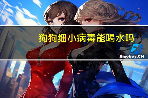 狗狗细小病毒能喝水吗