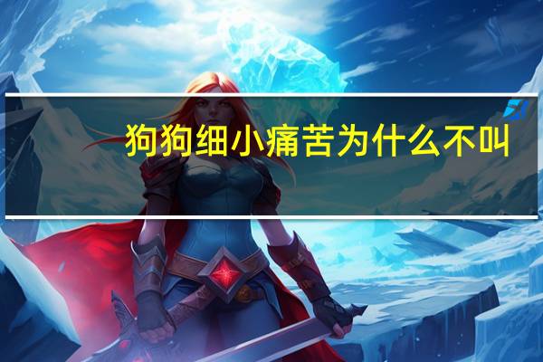 狗狗细小痛苦为什么不叫