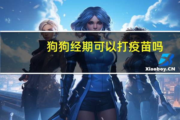 狗狗经期可以打疫苗吗