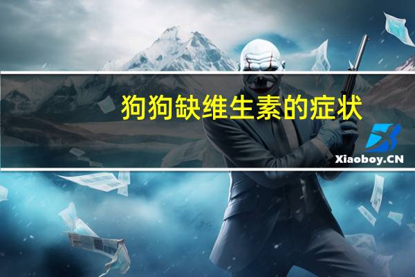 狗狗缺维生素的症状