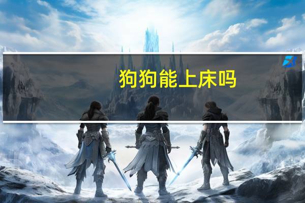 狗狗能上床吗