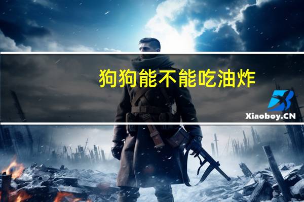 狗狗能不能吃油炸
