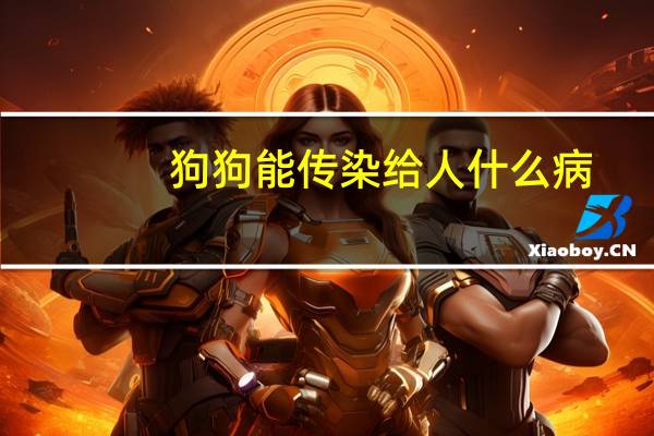 狗狗能传染给人什么病