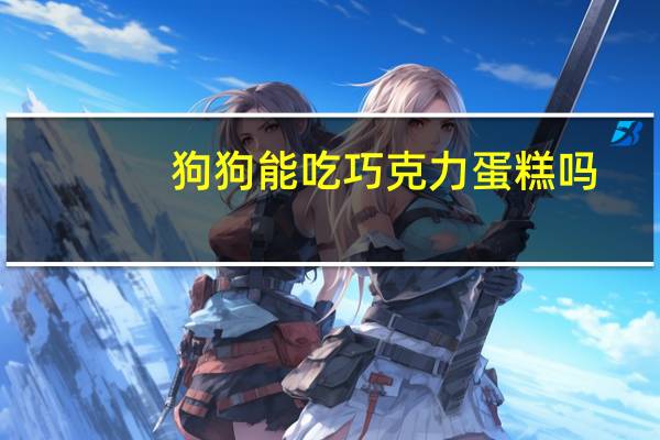 狗狗能吃巧克力蛋糕吗