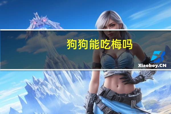 狗狗能吃梅吗