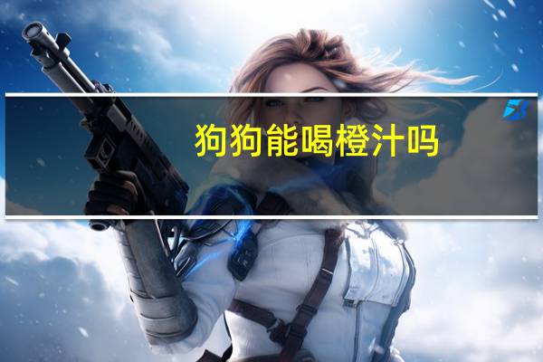 狗狗能喝橙汁吗