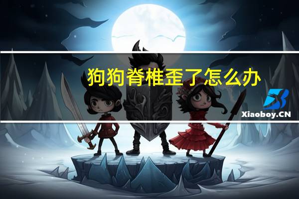狗狗脊椎歪了怎么办